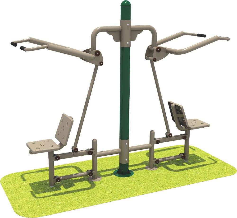 leyu乐鱼健身器材 双人坐拉器