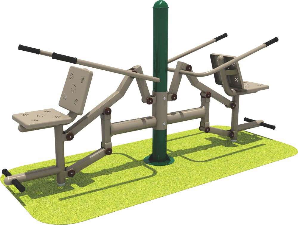 leyu乐鱼健身器材 双人坐压器