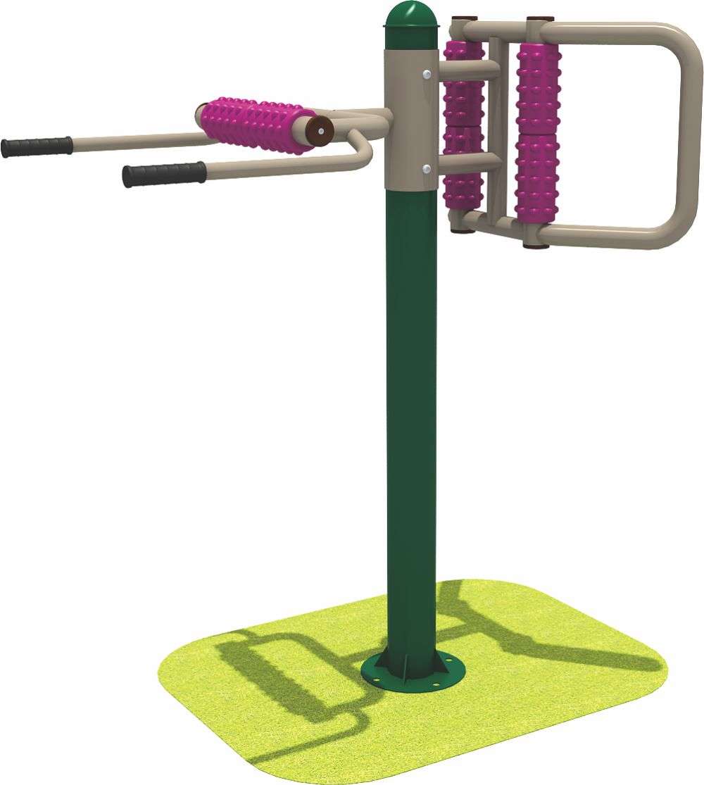 leyu乐鱼健身器材 双人腰背按